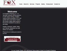 Tablet Screenshot of foxdrywall.com